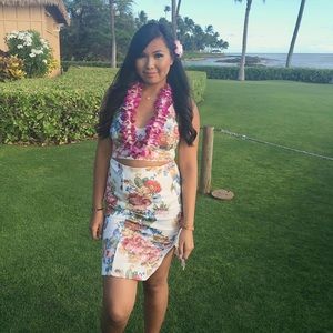 FLORAL TWO PIECE SET